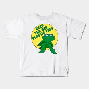 Keep The Sea Plastic Free Kids T-Shirt